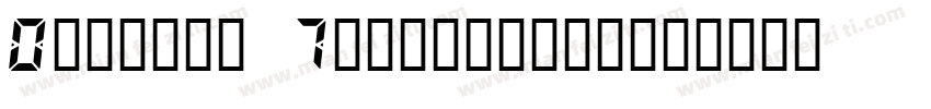 Digital 7monospace字体转换